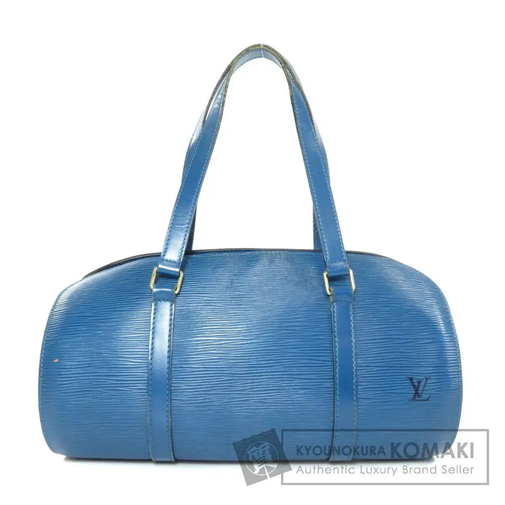 Louis Vuitton Soufflot Top Handle Bag Epi Leather Blue